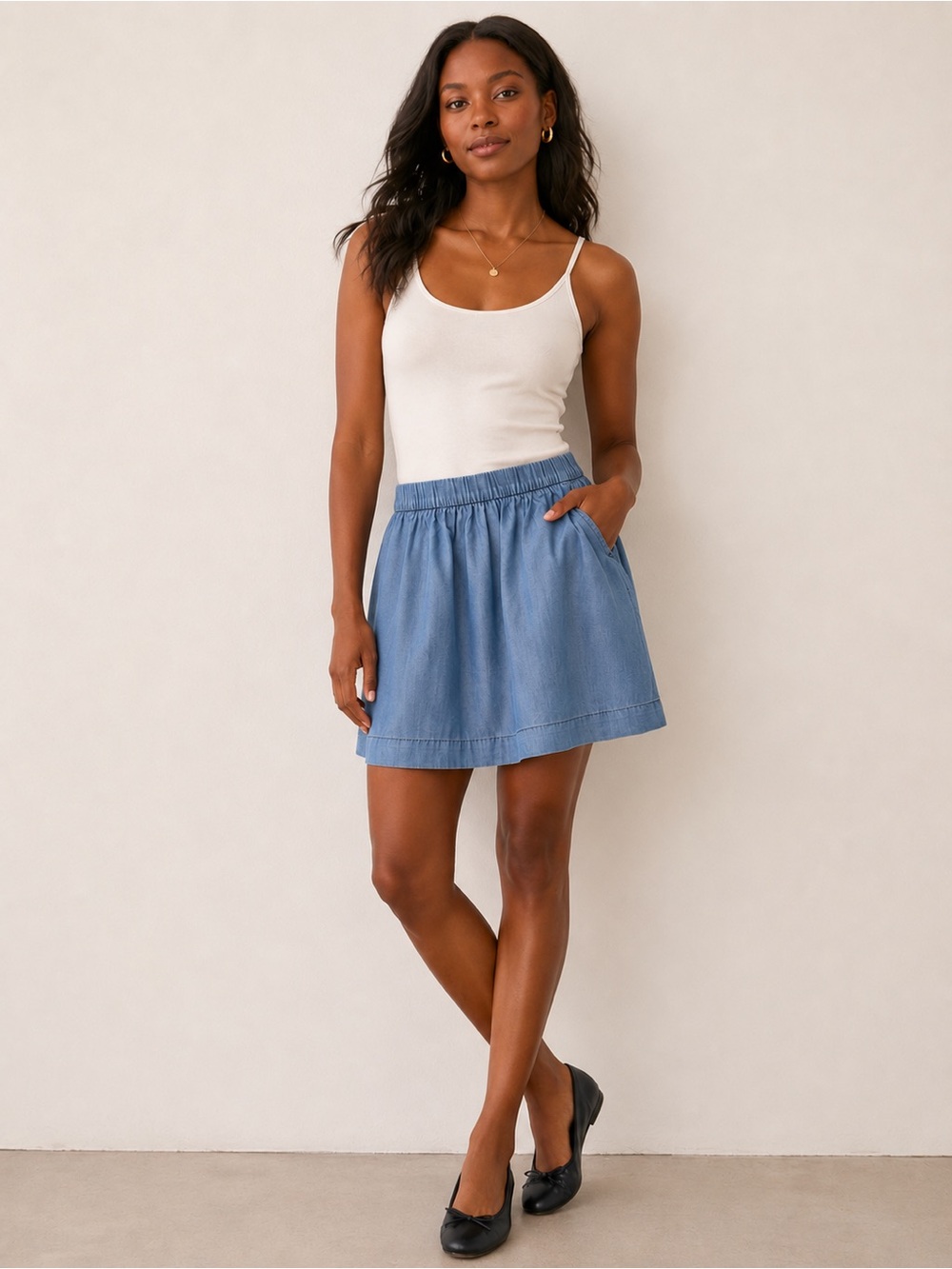 GAP Light Blue Denim Mini Skirt